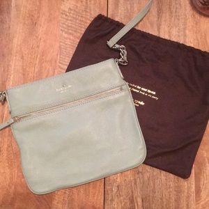 Kate Spade cross-body purse, mint green